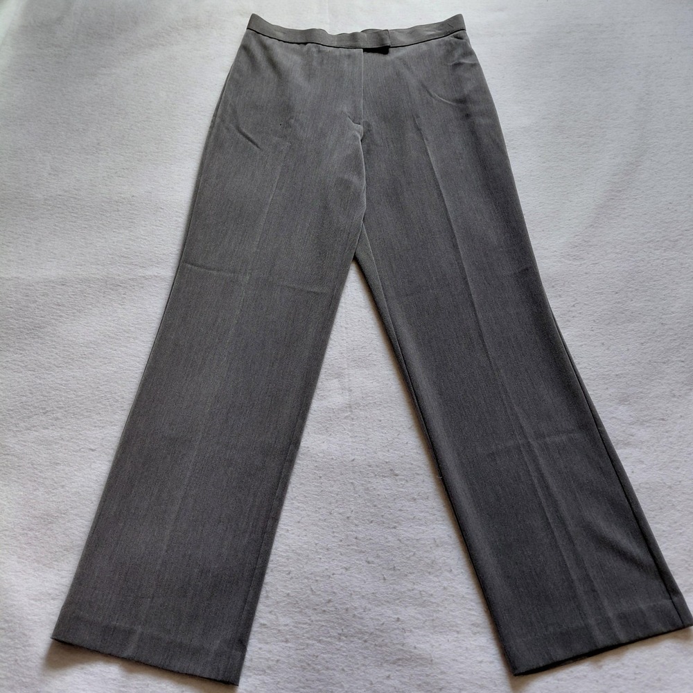 Sag Harbor Stretch Womens Gray Dress Pants Size 8 Straight Leg Trousers 73021